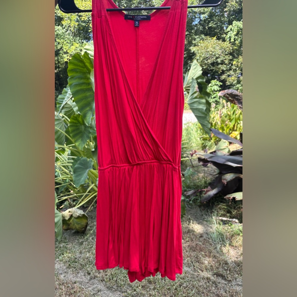 One Clothing Red Sleeveless Maxi Dress